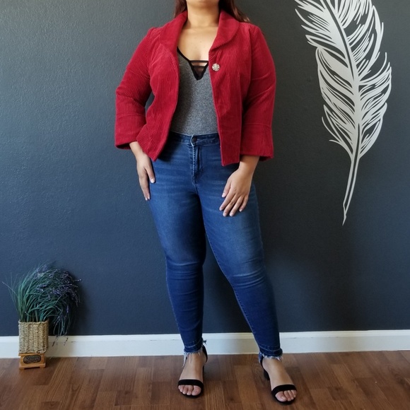 First Issue Red Blazer - Picture 2 of 5